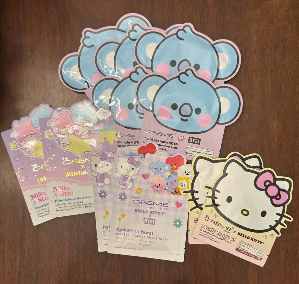 The Crème Shop Printed Essence Sheet Face Masks Lot Sanrio Hello Kitty (Set of 1